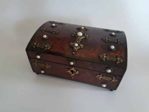19th century French amboyna jewel box Antique Boxes 3
