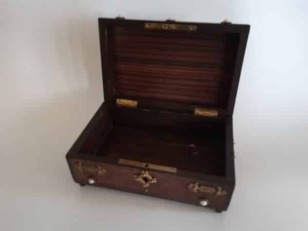 19th century French amboyna jewel box Antique Boxes 5