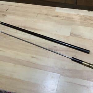 Gentleman’s walking stick sword stick with bronze gilt handle Miscellaneous