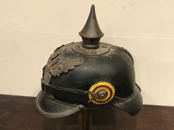 German late19th century military helmet Antique Collectibles 6