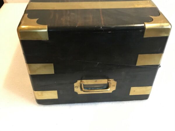 ANTIQUE VICTORIAN COROMANDEL WRITING SLOPE – – SECRET DRAWERS Antique Boxes 6