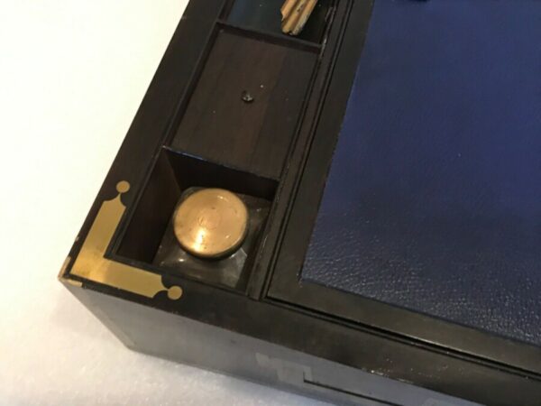 ANTIQUE VICTORIAN COROMANDEL WRITING SLOPE - - SECRET DRAWERS - Image 6