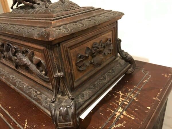 Black Forest caved jewels and such box Antique Boxes 8