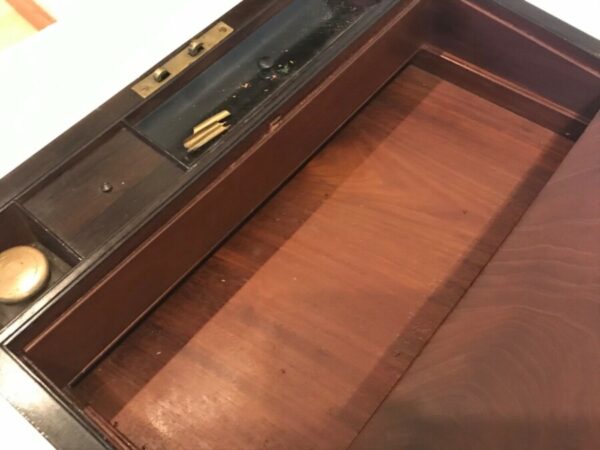 ANTIQUE VICTORIAN COROMANDEL WRITING SLOPE - - SECRET DRAWERS - Image 7