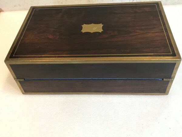 ANTIQUE VICTORIAN COROMANDEL WRITING SLOPE - - SECRET DRAWERS - Image 8