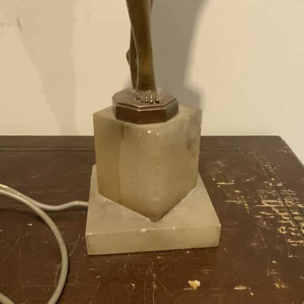 Art Deco Lady holding the lamp - Image 14