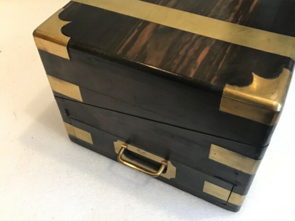 ANTIQUE VICTORIAN COROMANDEL WRITING SLOPE - - SECRET DRAWERS - Image 12