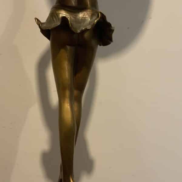 Art Deco Lady holding the lamp Antique Sculptures 20