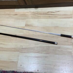 Stunning quality Gentleman’s walking stick sword stick with silver mounts Miscellaneous