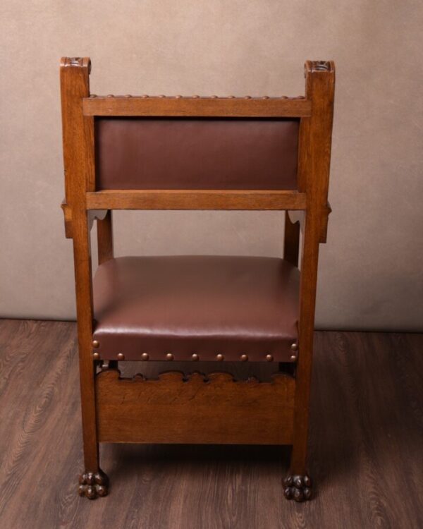 Victorian Oak Arm Chair SAI1439 Antique Chairs 6