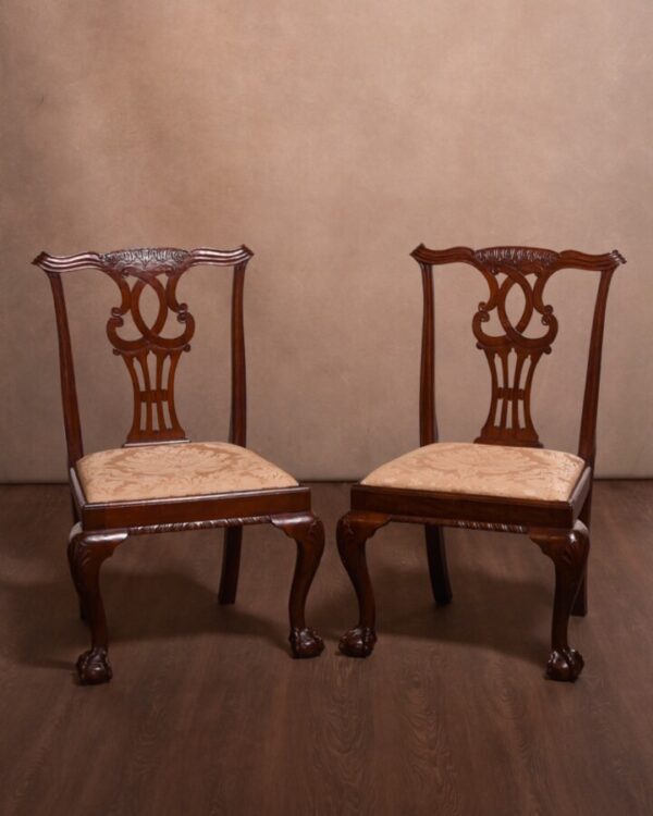 Pair Of Chippendale Style Chairs SAI1396