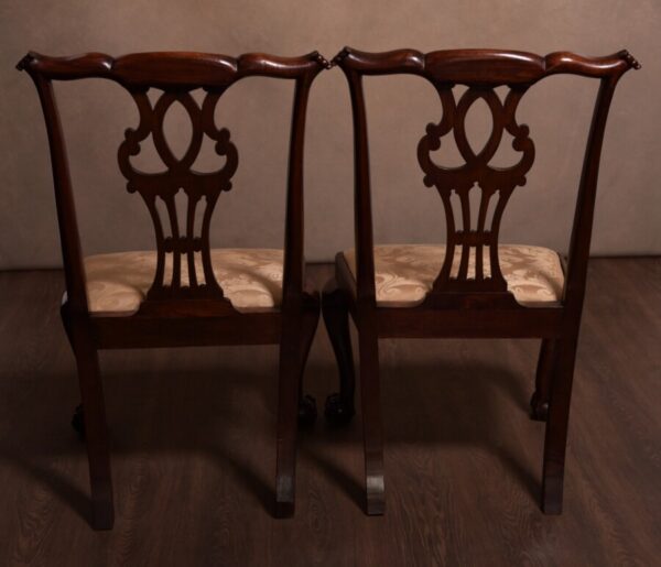Pair Of Chippendale Style Chairs SAI1396 Antique Chairs 11