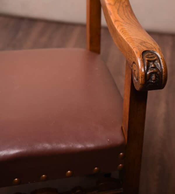 Victorian Oak Arm Chair SAI1439 Antique Chairs 12