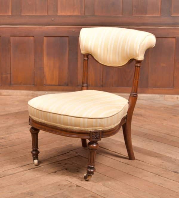 Edwardian Walnut Nursing Chair SAI2514 - Image 2