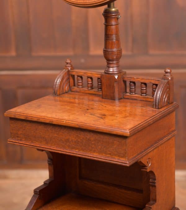 Edwardian Oak Shaving Stand SAI2513 - Image 11