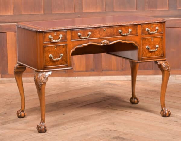 Edwardian Burr Walnut Writing Desk SAI2521 - Image 2