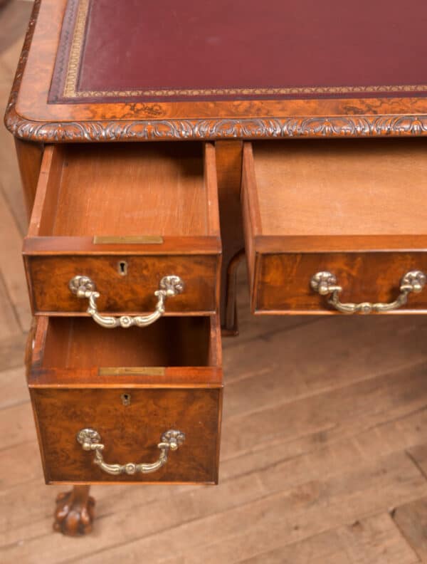 Edwardian Burr Walnut Writing Desk SAI2521 - Image 12