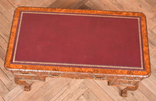 Edwardian Burr Walnut Writing Desk SAI2521 - Image 14