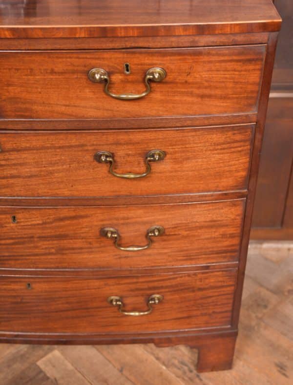 Georgian Mahogany Bowfront Chest Of Drawers SAI2515 - Image 2