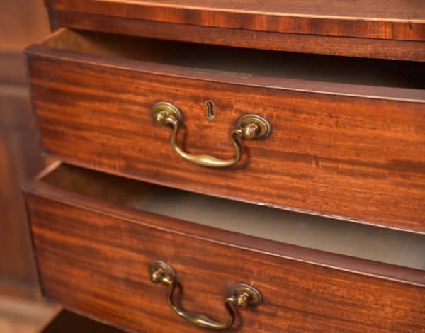 Georgian Mahogany Bowfront Chest Of Drawers SAI2515 - Image 8