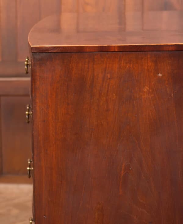 Georgian Mahogany Bowfront Chest Of Drawers SAI2515 - Image 11