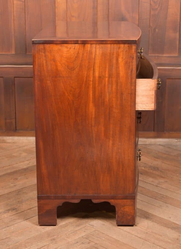 Georgian Mahogany Bowfront Chest Of Drawers SAI2515 - Image 13