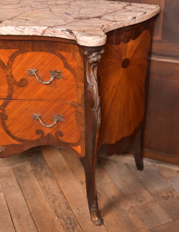 French Marble Top Chest Of Drawers SAI2516 - Image 3