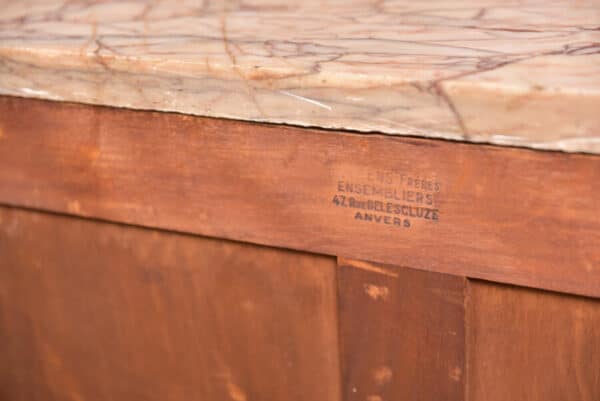 French Marble Top Chest Of Drawers SAI2516 - Image 5