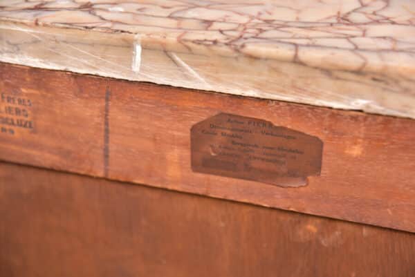 French Marble Top Chest Of Drawers SAI2516 - Image 17