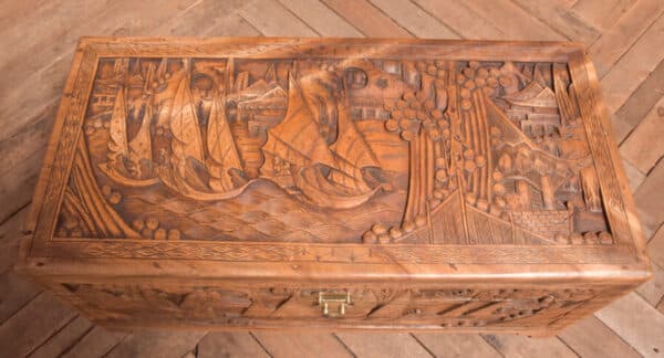 Chinese Camphor Wood Blanket / Storage Box SAI2524 Antique Chests 11
