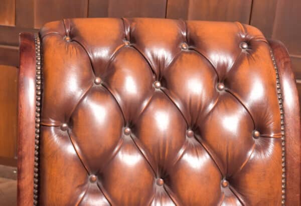 Mahogany & Leather Chair SAI2526 Vintage 12