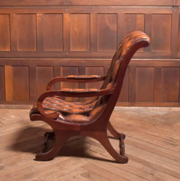 Mahogany & Leather Chair SAI2526 Vintage 7
