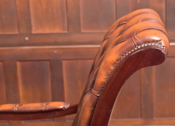 Mahogany & Leather Chair SAI2526 Vintage 6