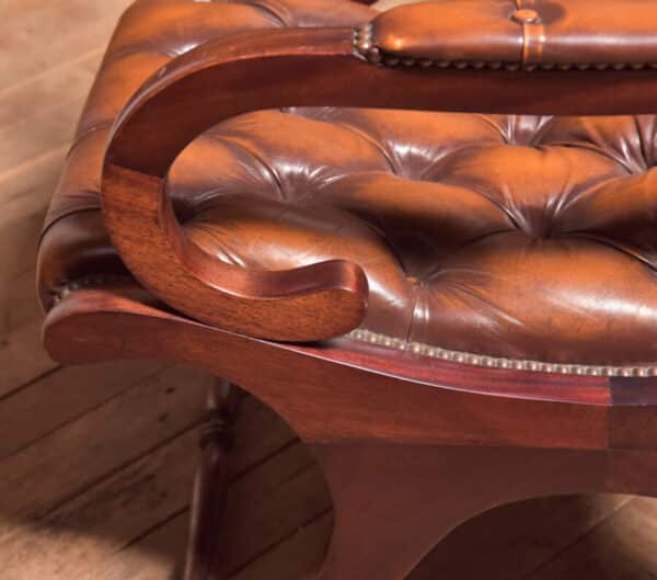 Mahogany & Leather Chair SAI2526 Vintage 4