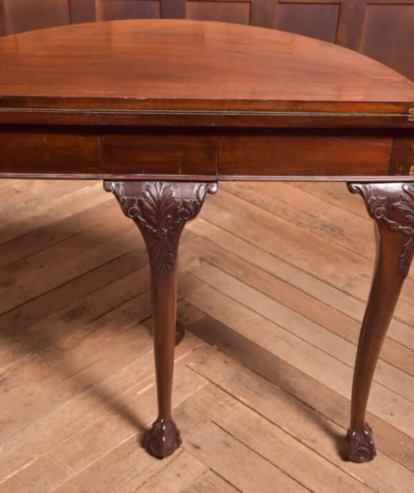 Victorian Mahogany Demi Lune Card Table SAI2527 - Image 12