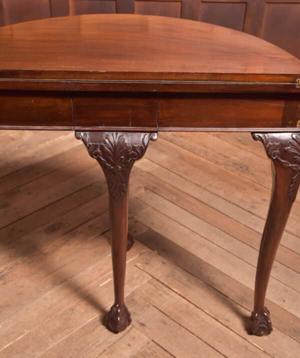 Victorian Mahogany Demi Lune Card Table SAI2527 Antique Tables 13