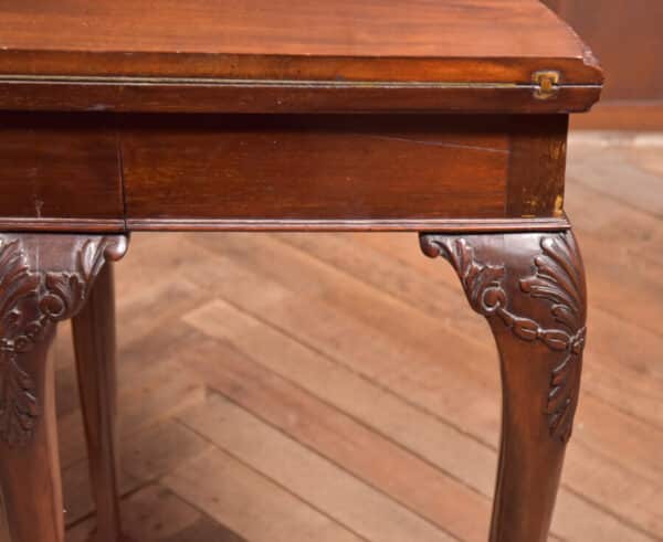 Victorian Mahogany Demi Lune Card Table SAI2527 - Image 7