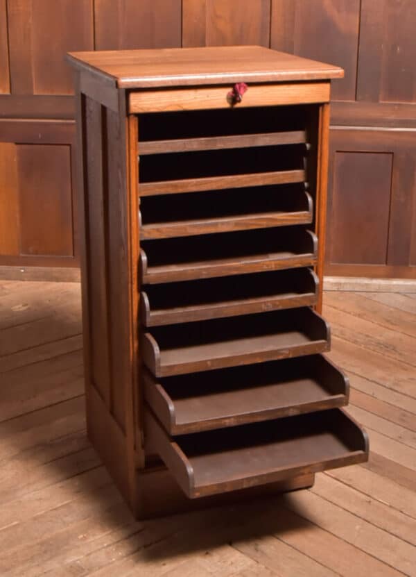 Edwardian Oak Filing / Music Cabinet SAI2523 - Image 15