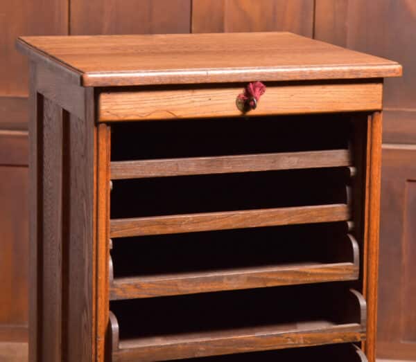 Edwardian Oak Filing / Music Cabinet SAI2523 - Image 16