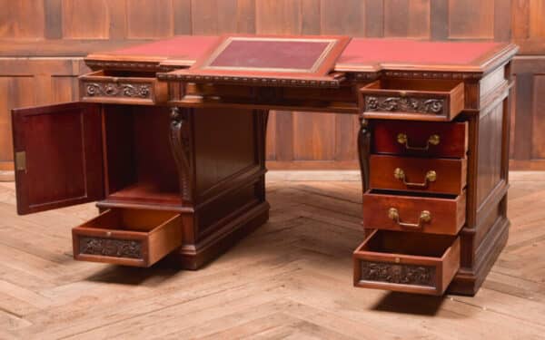 Edwardian Mahogany Partners Desk SAI2518 - Image 11