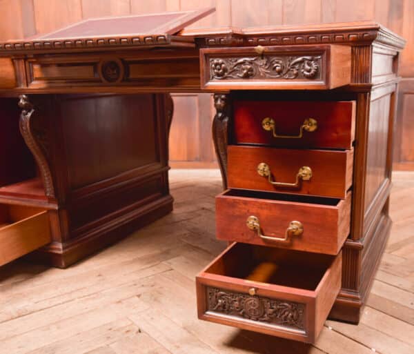 Edwardian Mahogany Partners Desk SAI2518 - Image 8
