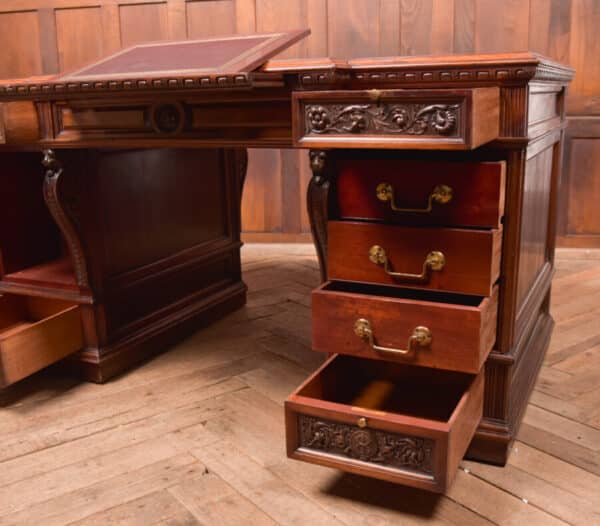 Edwardian Mahogany Partners Desk SAI2518 Antique Desks 9
