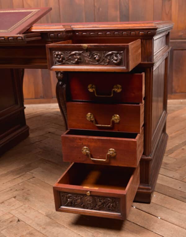 Edwardian Mahogany Partners Desk SAI2518 - Image 18
