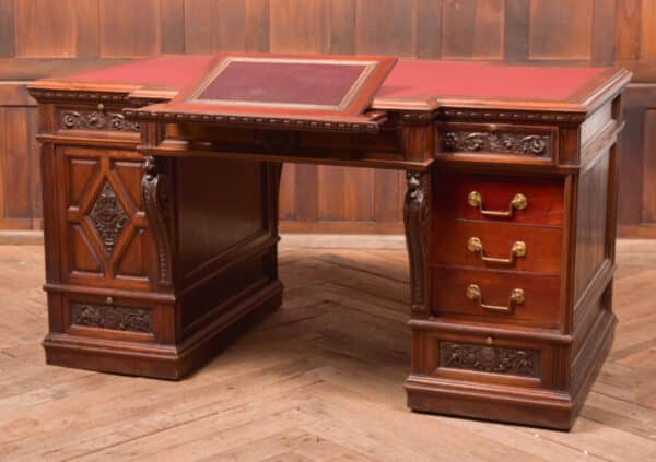 Edwardian Mahogany Partners Desk SAI2518 - Image 20