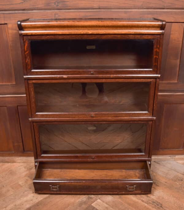 3 Sectional Globe Wernicke Oak Bookcase SAI2535 - Image 17