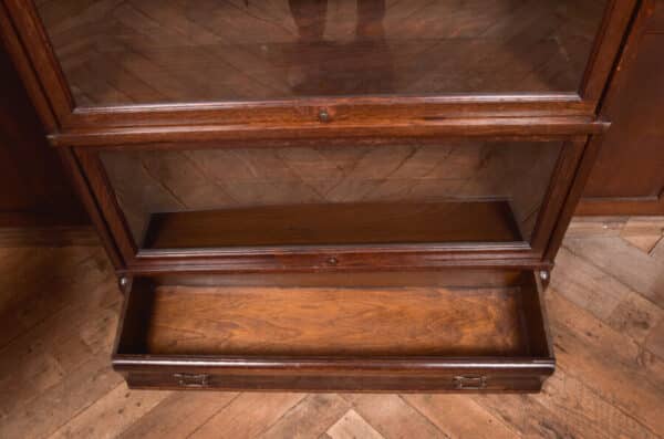 3 Sectional Globe Wernicke Oak Bookcase SAI2535 - Image 16