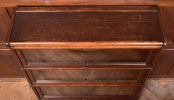 3 Sectional Globe Wernicke Oak Bookcase SAI2535 - Image 9