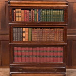 3 Sectional Globe Wernicke Oak Bookcase SAI2535 Antique Bookcases