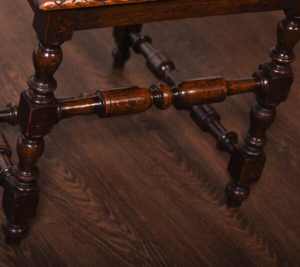 Pair Of Oak Hall Chairs SAI1228 - Image 18