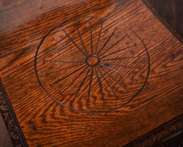 Pair Of Oak Hall Chairs SAI1228 - Image 3